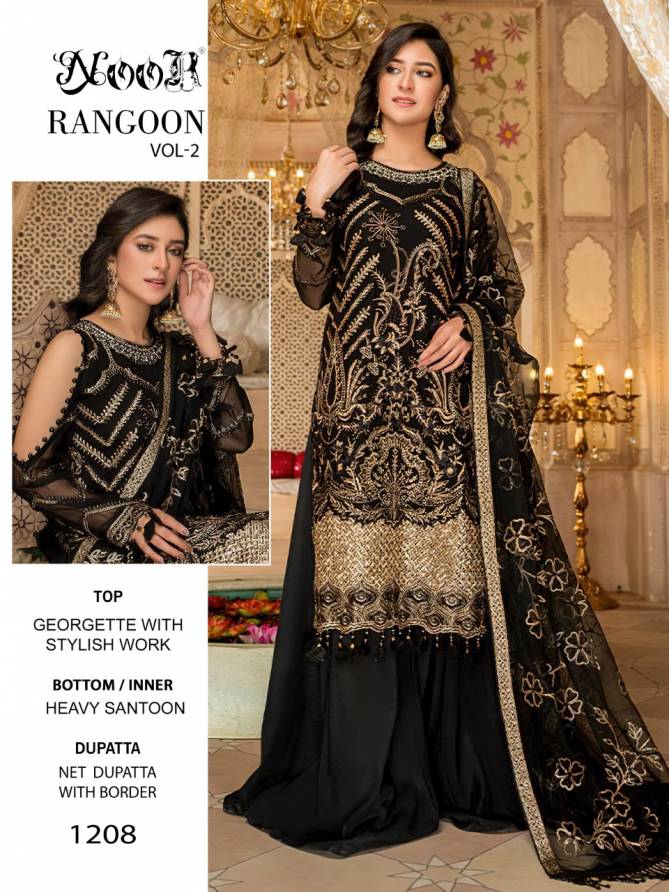 Noor Rangoon 2 Heavy Fancy Georgette Festive Wear Pakistani Salwar Kameez